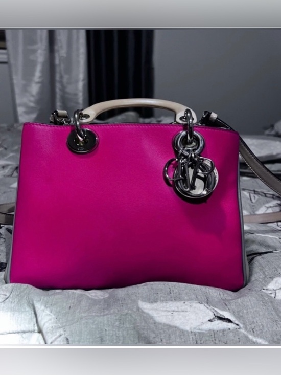 Dior Handbags - CHRISTIAN DIOR Authentic Fuchsia Pink Diorissimo Tote Bag